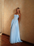Abito Lungo da Donna in Chiffon all'Americana con Corsetto